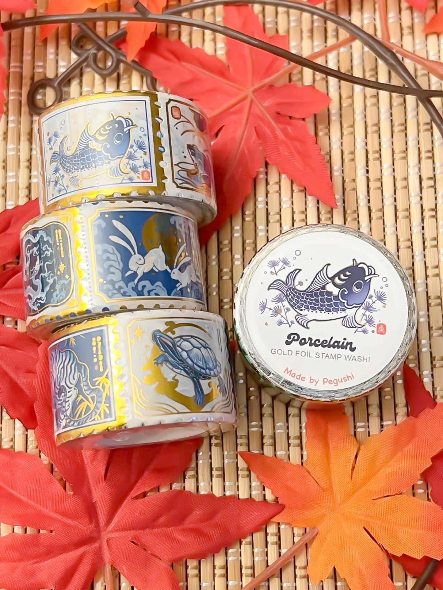 GOLD FOIL Porcelain Stamp Washi Tape