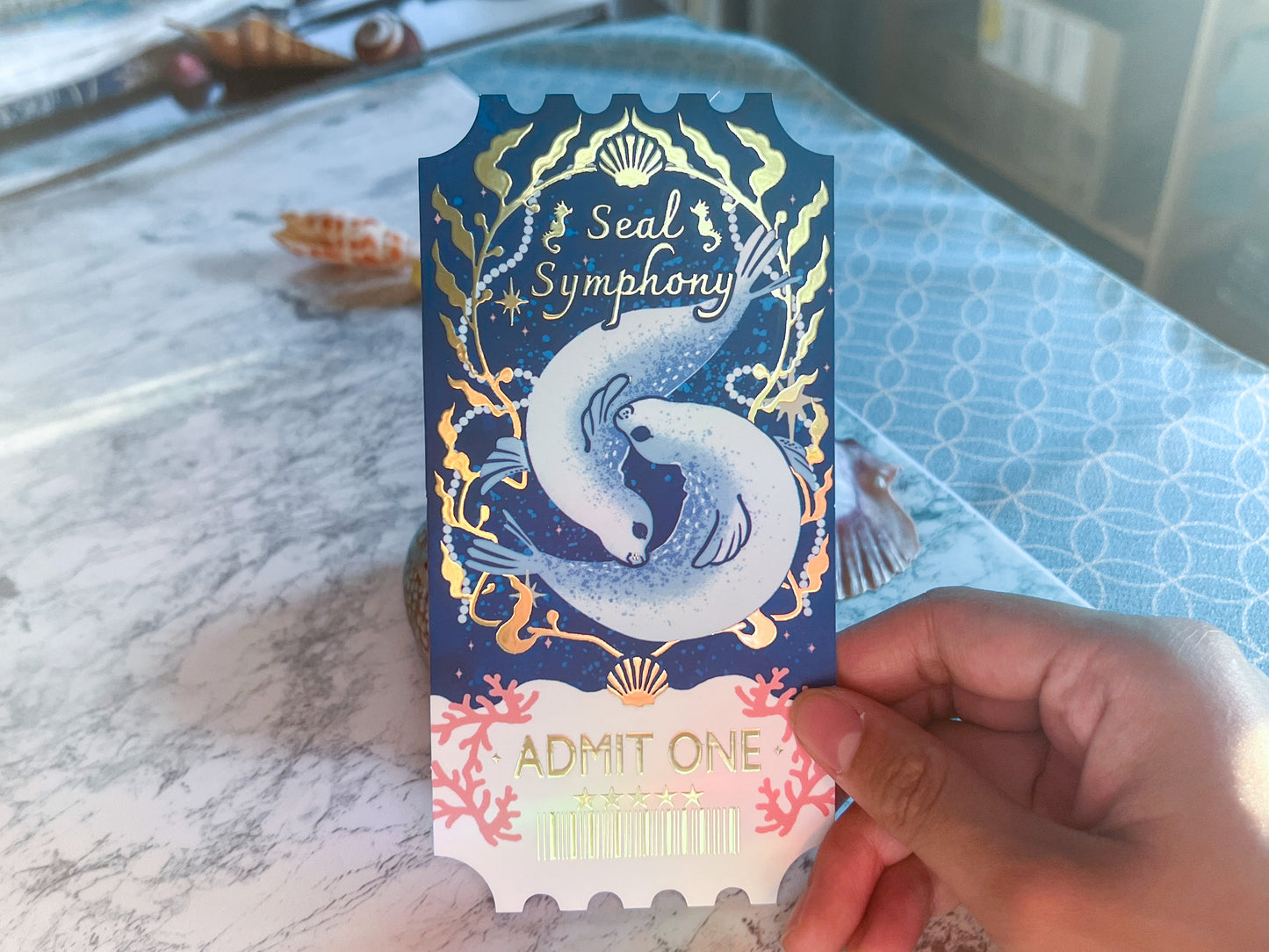 Salt Water Ticket Postcard