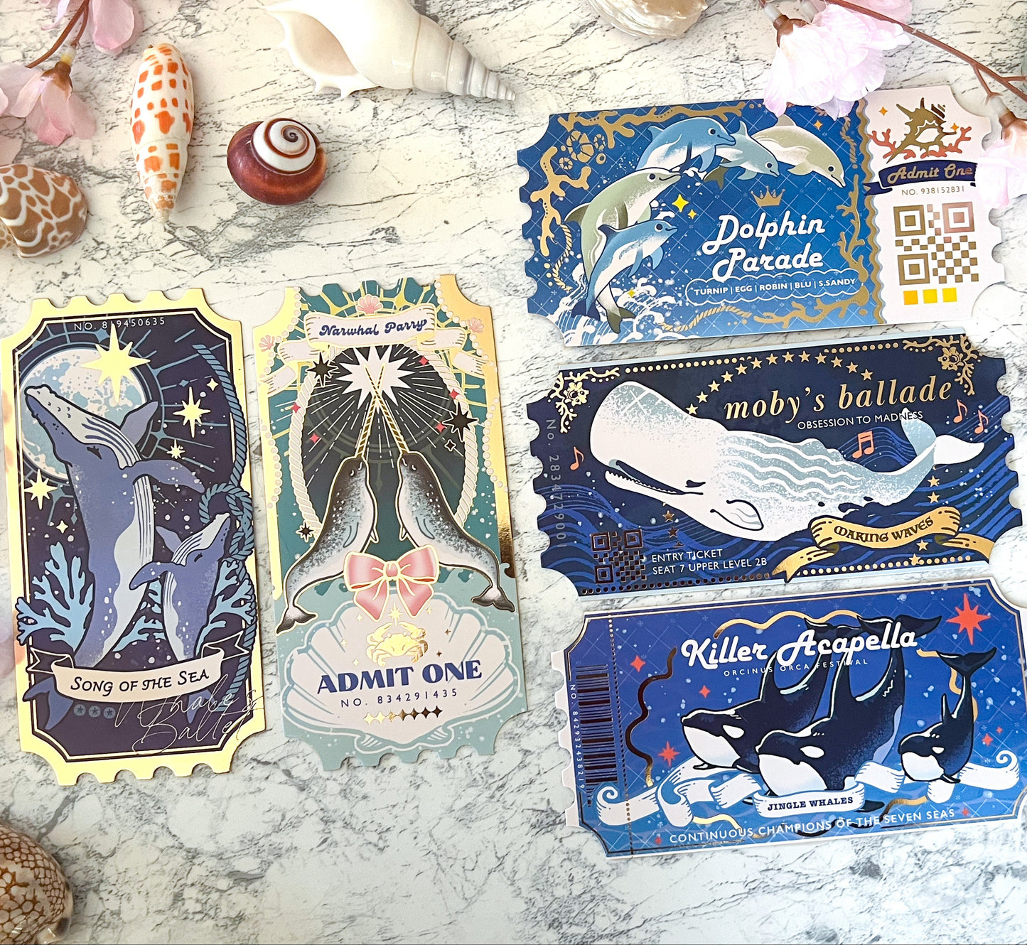 Whales Ticket Postcard