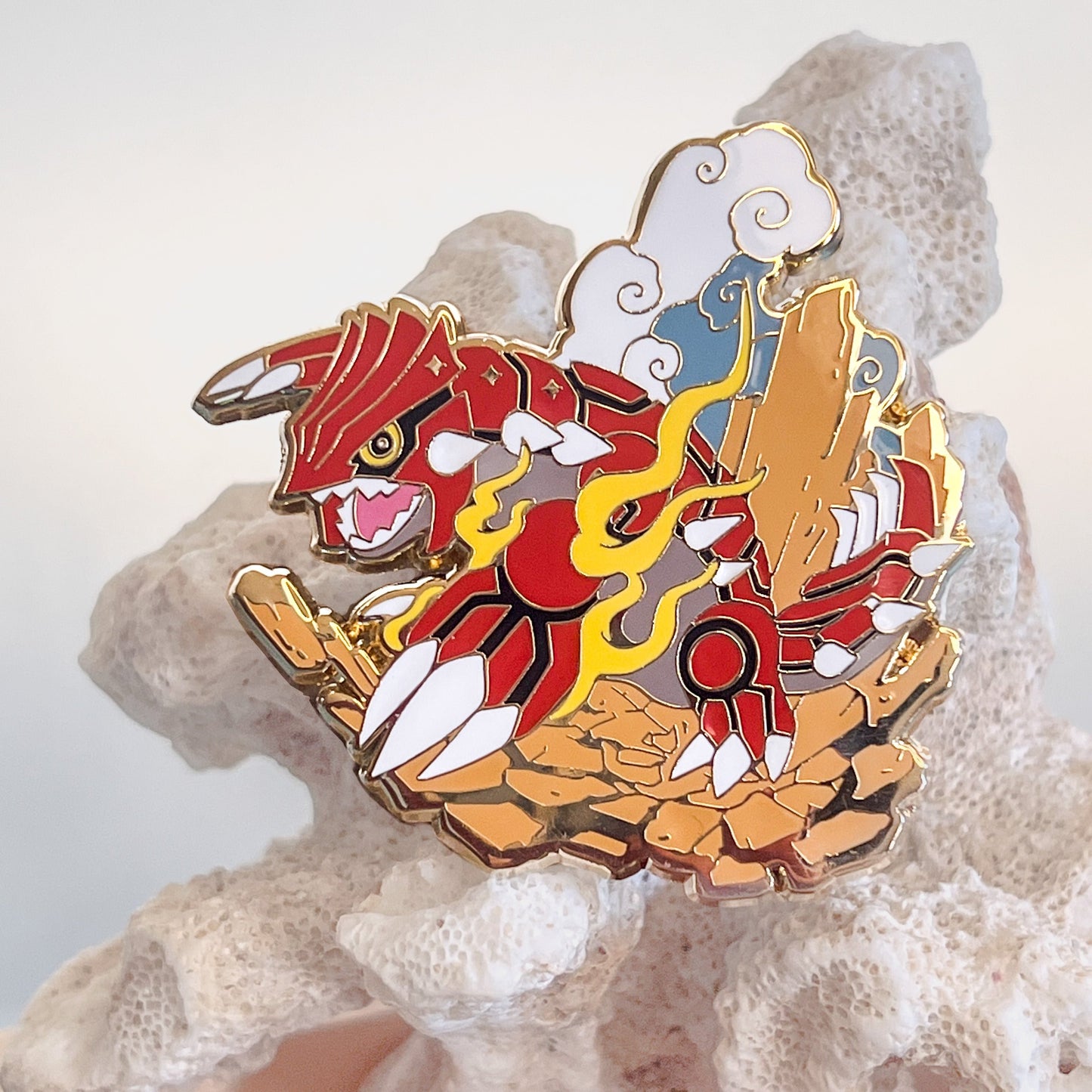 Groudon Enamel Pin