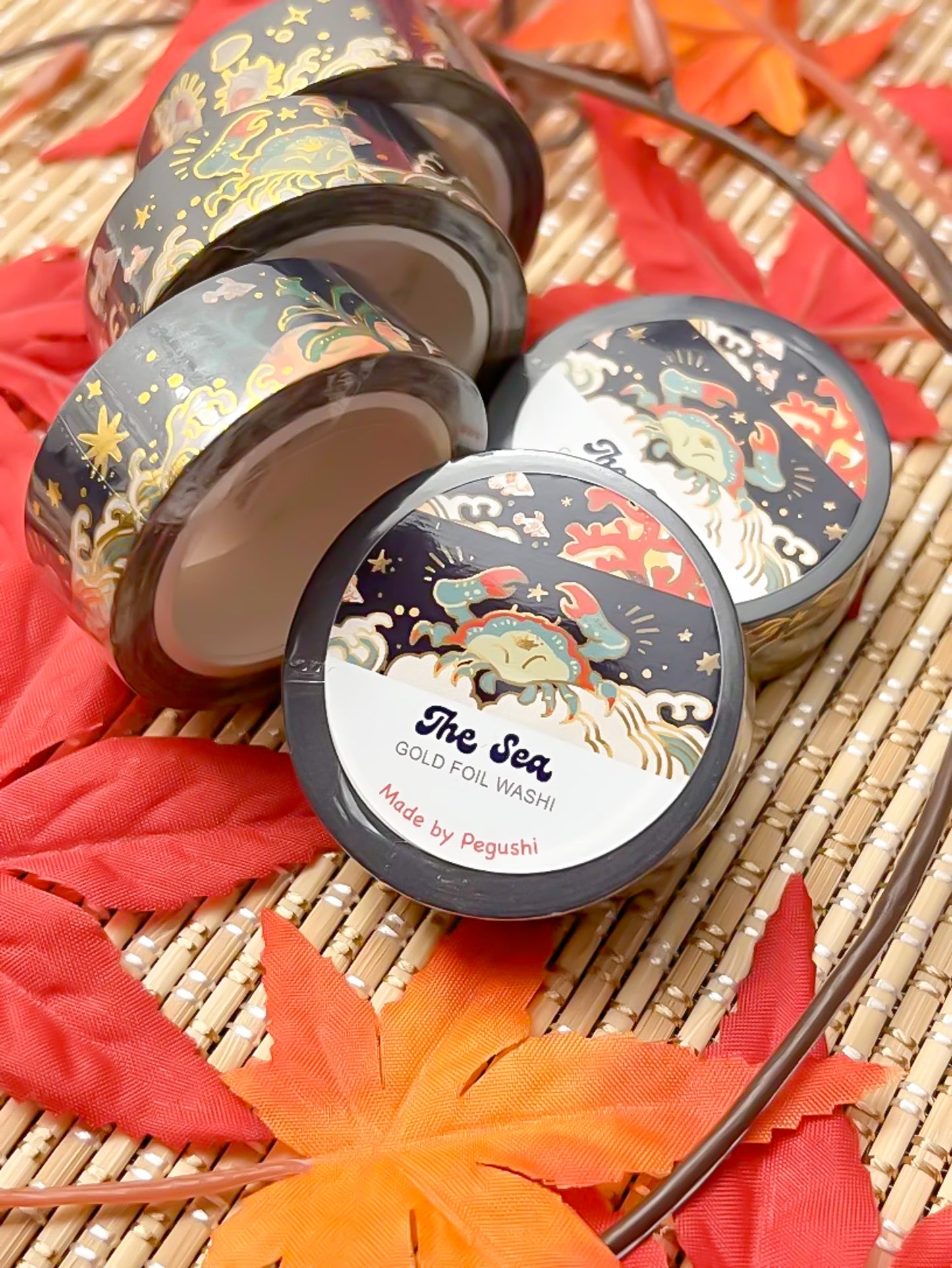 GOLD FOIL Sea Washi Tape