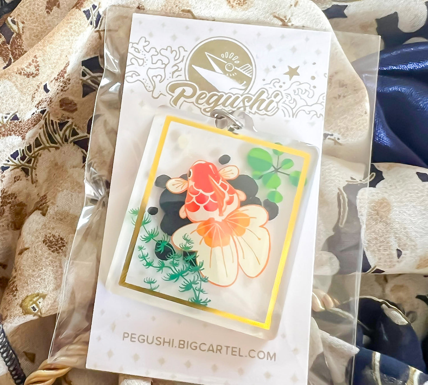 Goldfish Gold Foil Charm (6-pack)