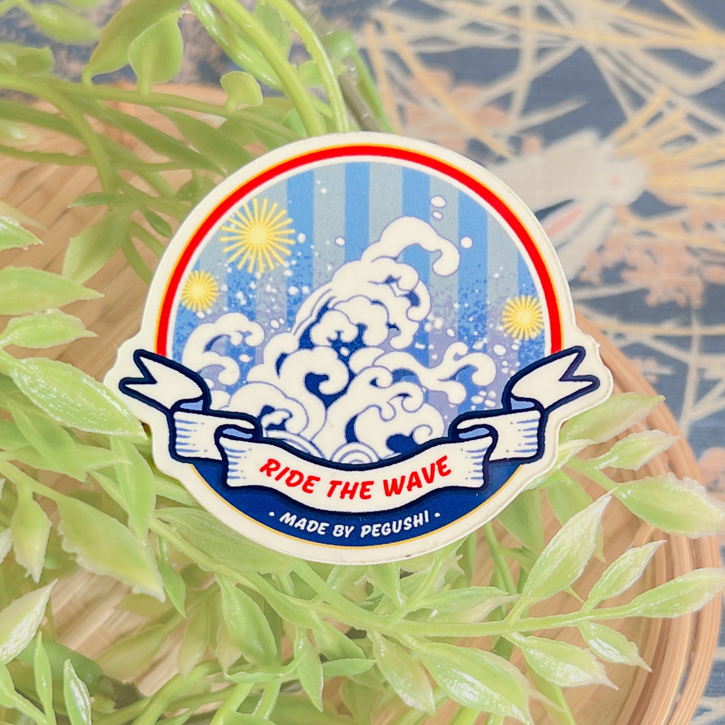 Ride the Wave Sticker