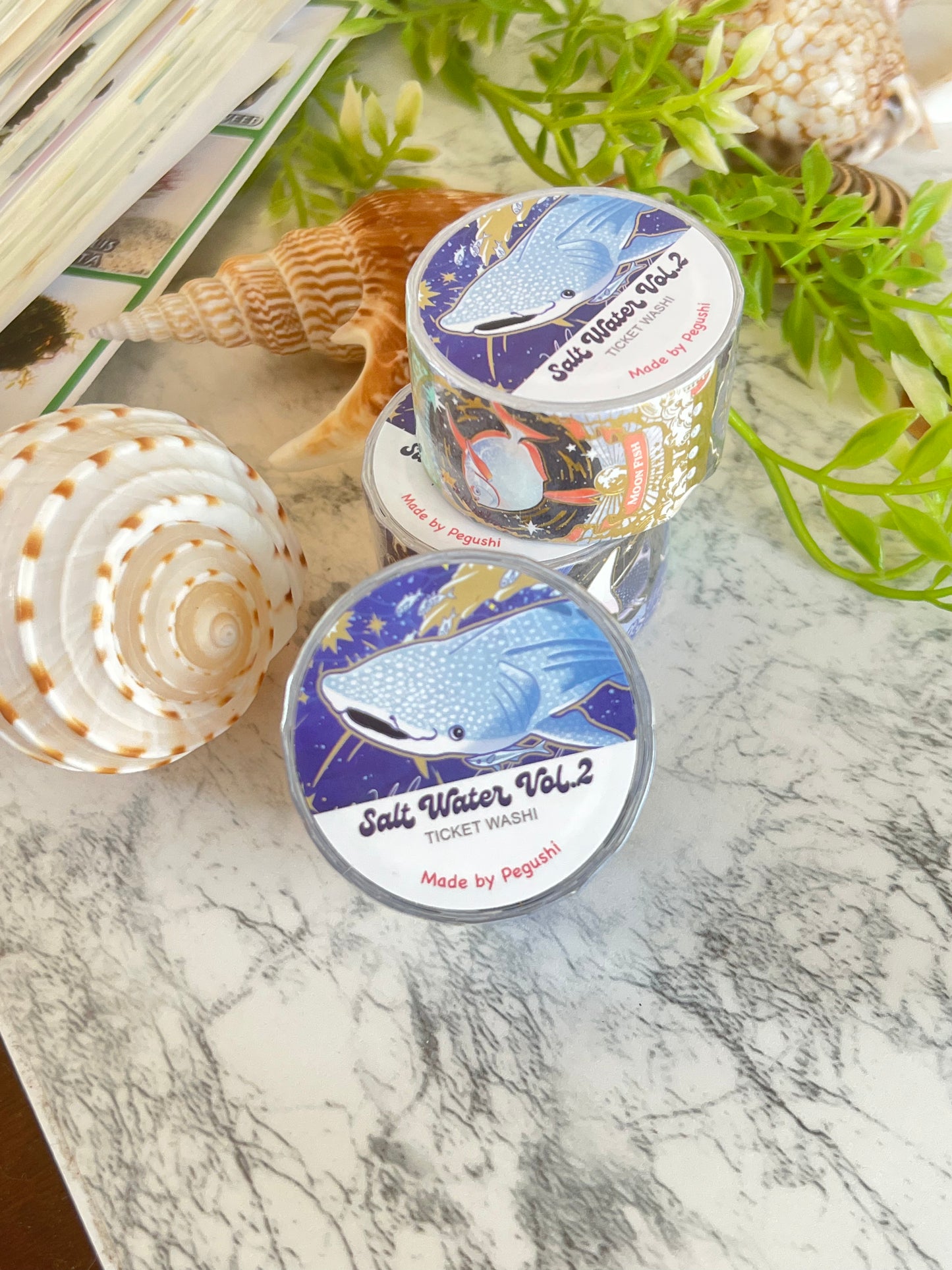GOLD FOIL Salt Water Vol. 2 Ticket Washi Tape