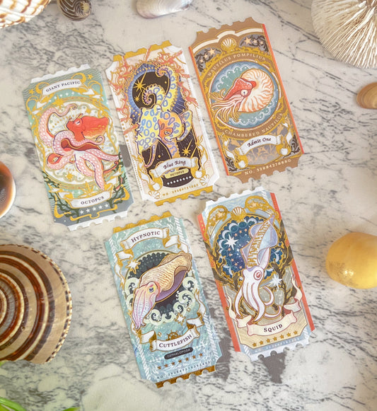 Cephalopod Washi (6-pack)