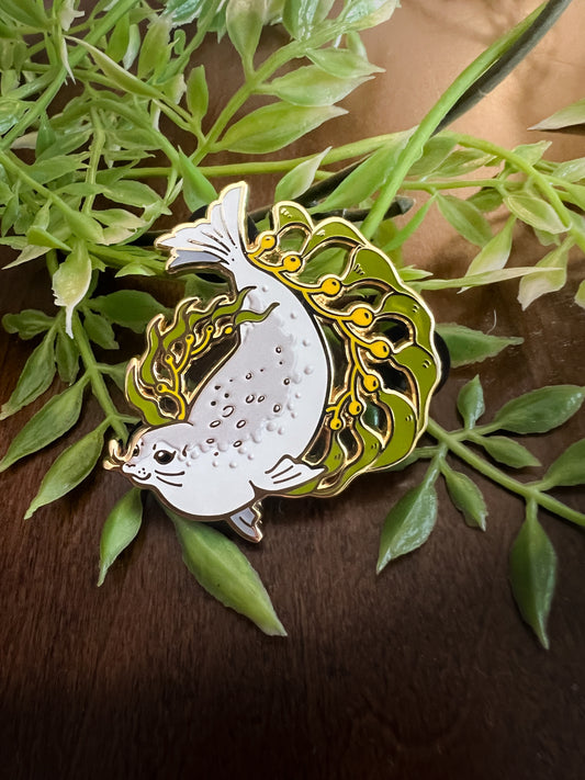 Seal Enamel Pin - Kelp Forest Friends