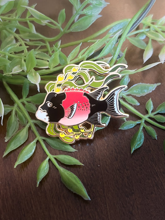 Sheephead Enamel Pin - Kelp Forest Friends