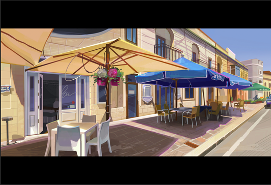 Umbrella postcard