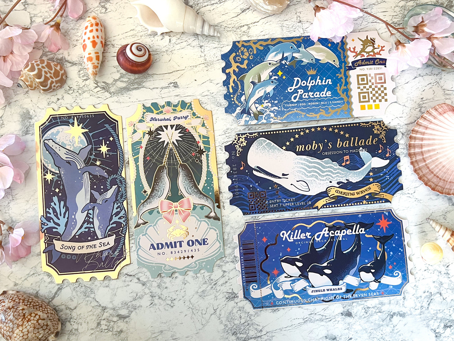 Whales Ticket Postcard (6-Pack)