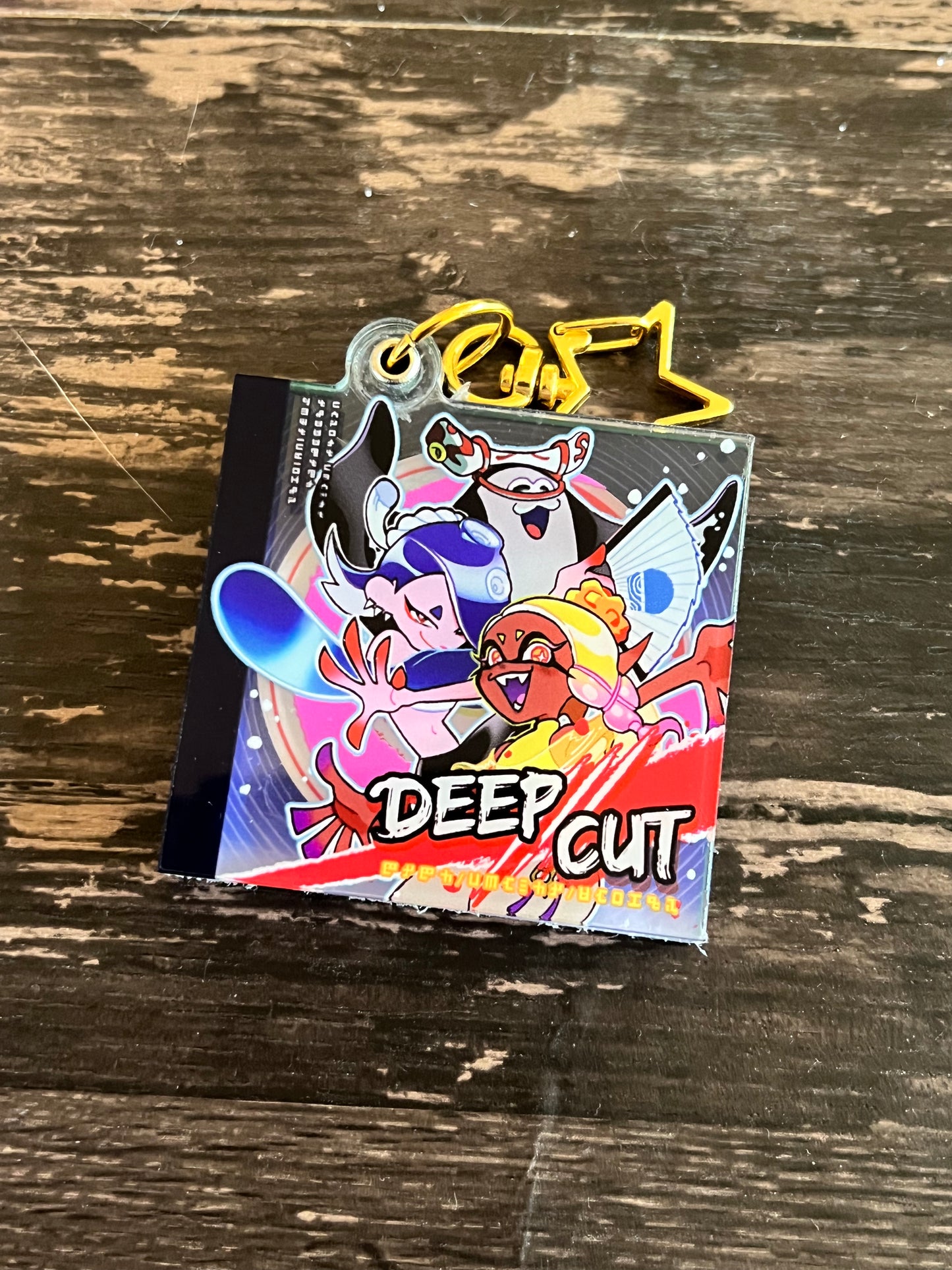 Deep Cut Splatoon CD Charm