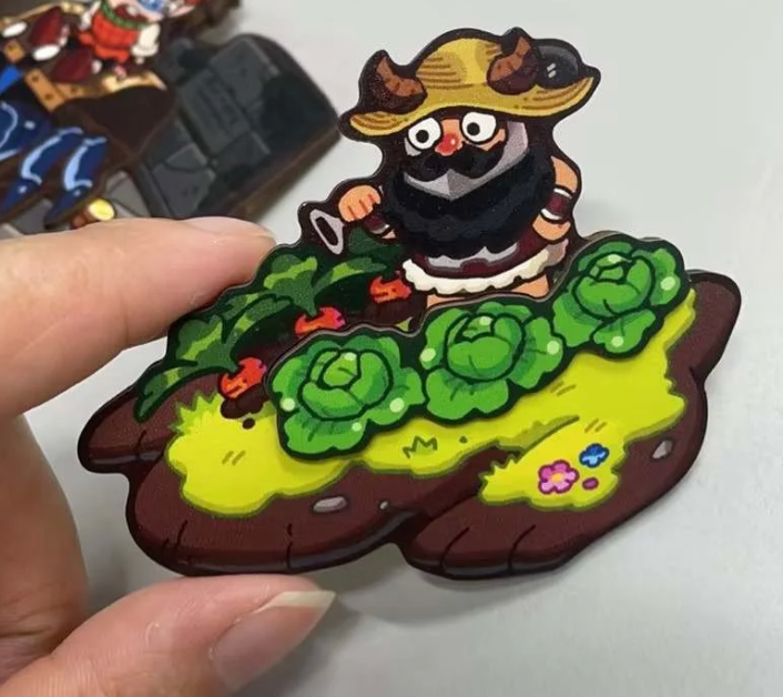 Farmer Shenshi Wooden Pin