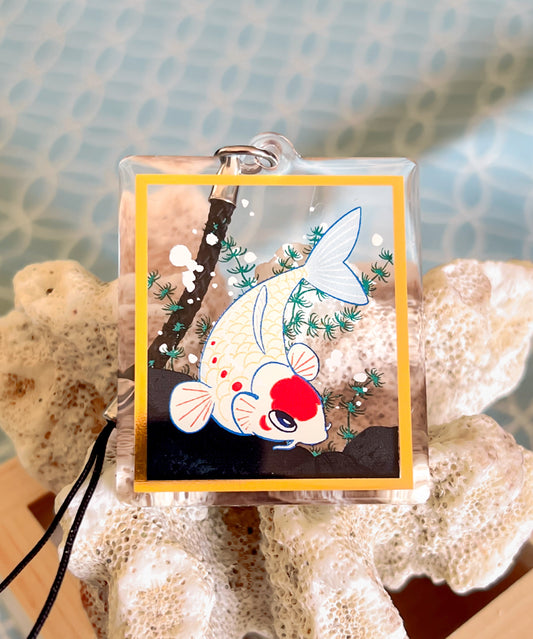 Koi Gold Foil Charm