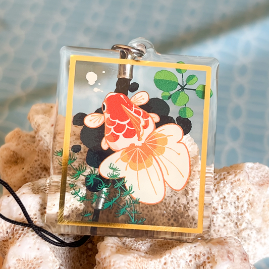 Goldfish Gold Foil Charm (6-pack)