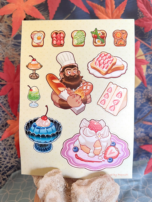 Senshi Bakery Sticker Sheet